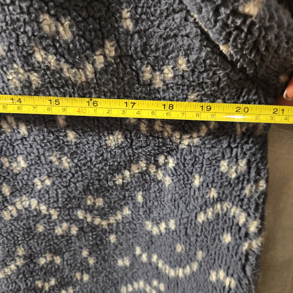Blue Patterned Fleece Jacket - Picture 4 of 5